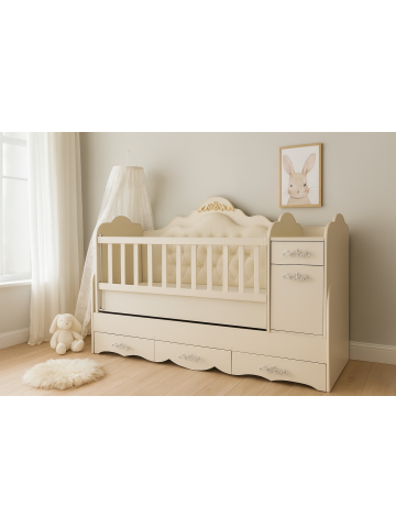 Մանկական օրորոց՝ Քանդակ տումբայով