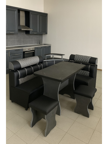 Խոհանոցային անկյունակ+սեղան+2 աթոռ՝ Պադգալովնիկ