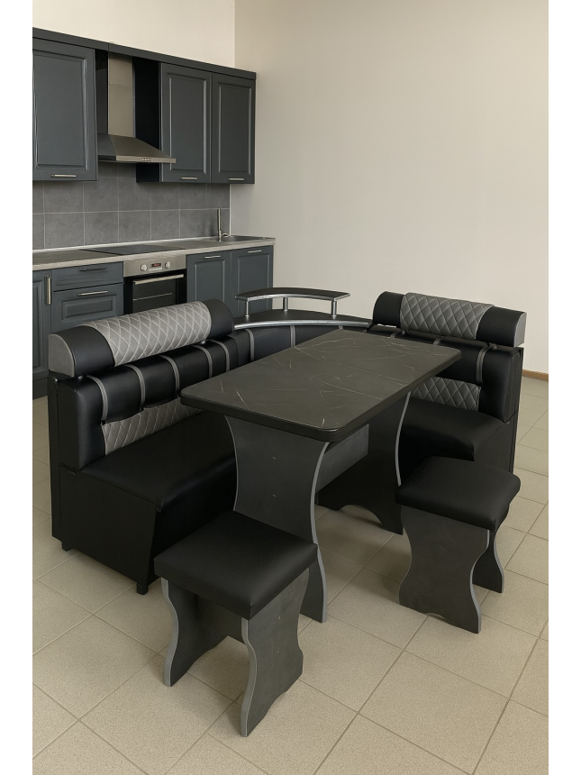 Խոհանոցային անկյունակ+սեղան+2 աթոռ՝ Պադգալովնիկ