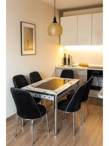 Խոհանոցային սեղան+6 աթոռ՝  1-1413