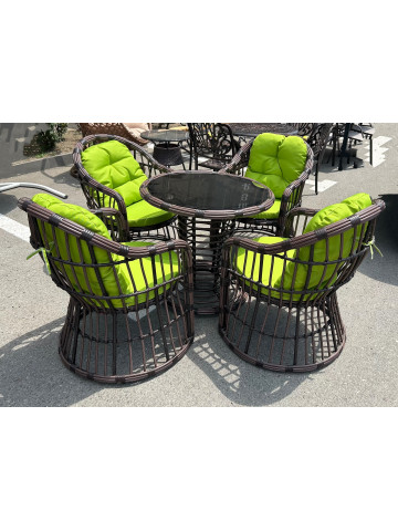 Ամառանոցային սեղան+ 4 աթոռ B067 Ամառանոցային սեղան+ 4 աթոռ B067