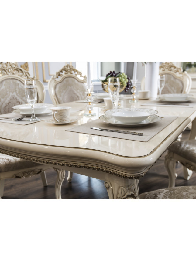 Djokonda Cream Table + 6 Chairs